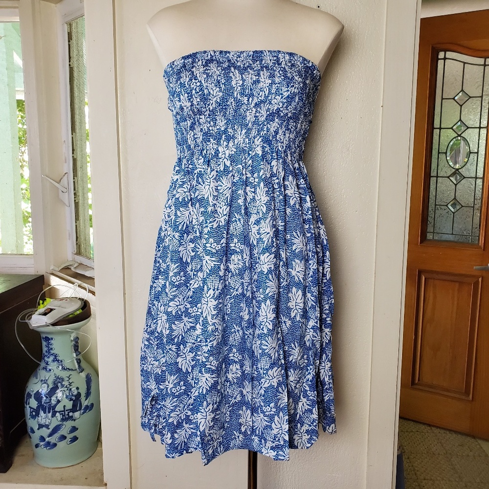 Makai Beach Hawaii Monstera Leaf Beach Dress